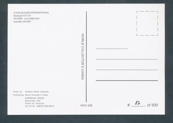 COOK ISLANDS INTERNATIONAL, Boeing B727-277