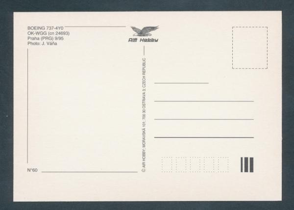 CSA CZECHOSLOVAK AIRLINES, Boeing 737-4Y0