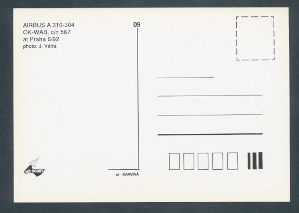 CSA CZECHOSLOVAK AIRLINES, Airbus A 310-304