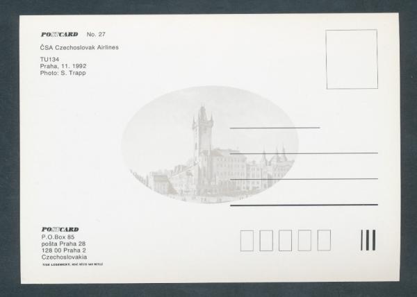 CSA CZECHOSLOVAK AIRLINES, TU134