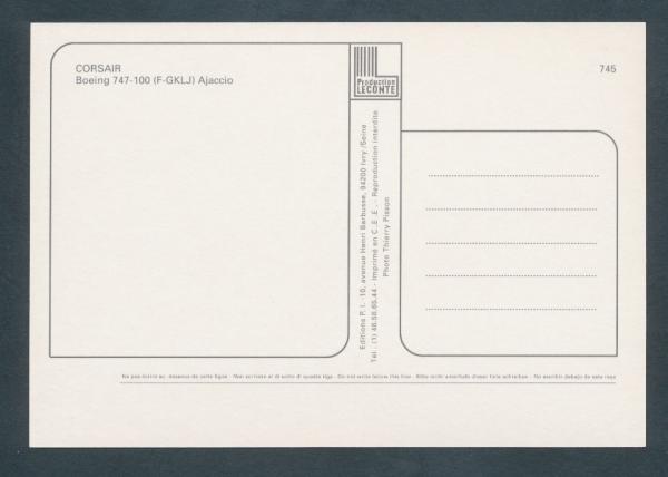 CORSAIR, Boeing 747-100