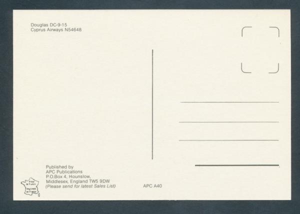 CYPRUS AIRWAYS,  Douglas DC-9-15