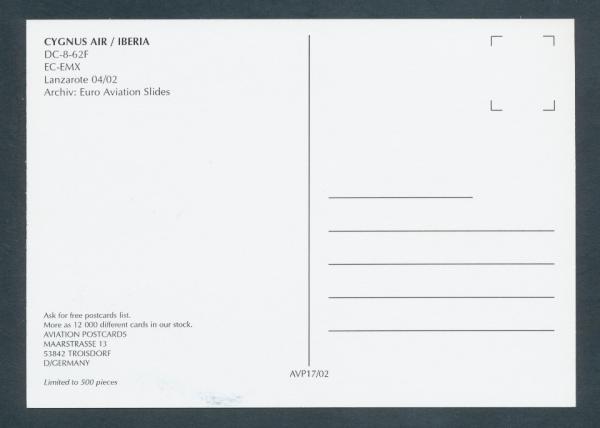 CYGNUS AIR/IBERIA, DC-8-62F