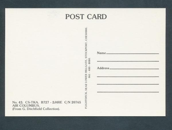 AIR COLUMBUS,  B727-2J4