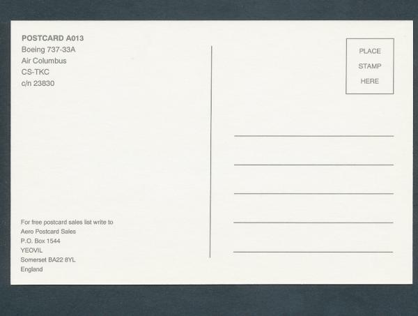 AIR COLUMBUS, Boeing 737-33A