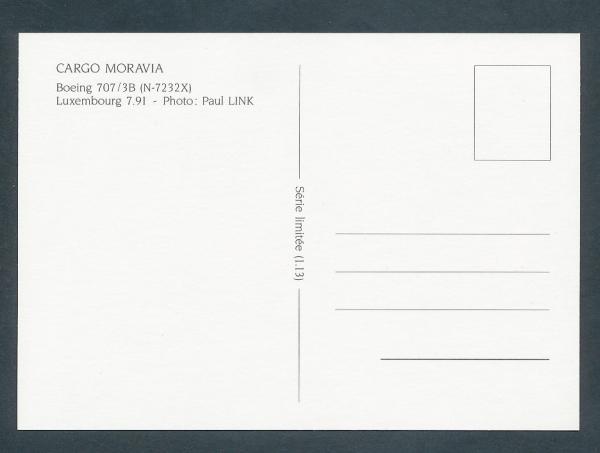 CARGO MORAVIA, Boeing 707/3B