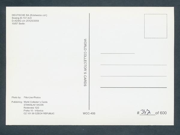 DEUTSCHE BA, Boeing B-737-3L9