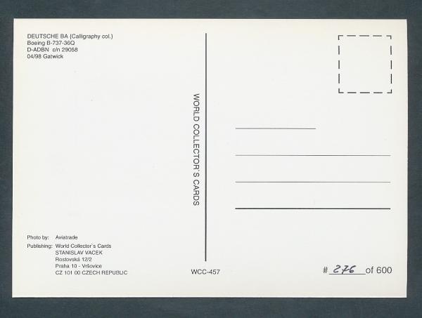 DEUTSCHE BA, Boeing B737-36Q