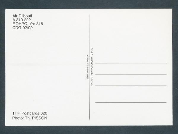 AIR DJIBOUTI, A 310 222