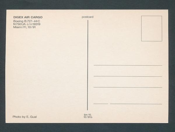DIGEX AIR CARGO, Boeing B 727-44C