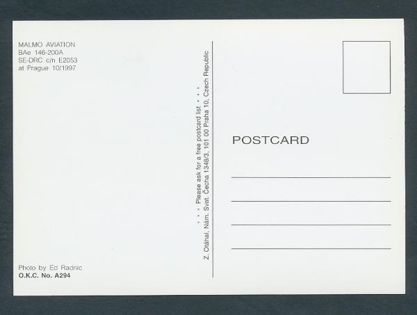 MALMO AVIATION, BAe 146-200A