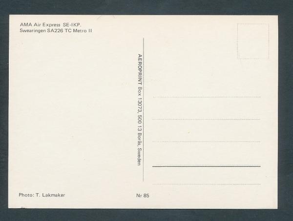 AMA AIR EXPRESS, Swearingen SA226 TC Metro II