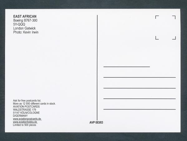 EAST AFRICAN, Boeing B767-300