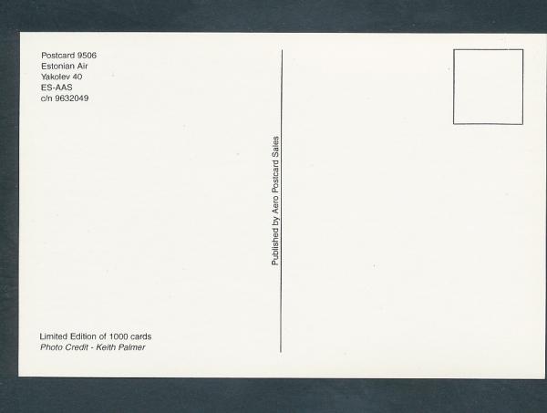 ESTONIAN AIR, Yakolev 40