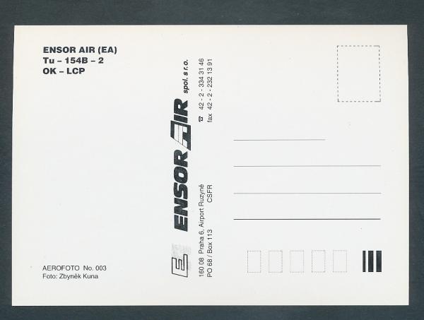 ENSOR AIR, Tu-154B-2
