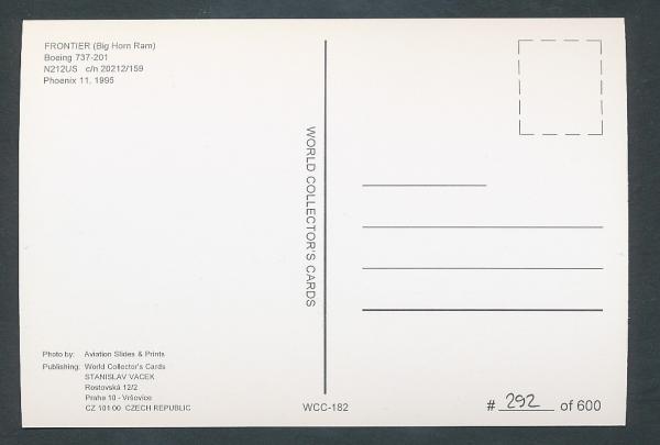 FRONTIER, Big Horn Ram, Boeing 737-201