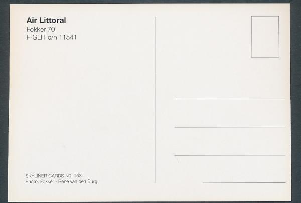 AIR FRANCE, AIR LITTORAL, Fokker 70