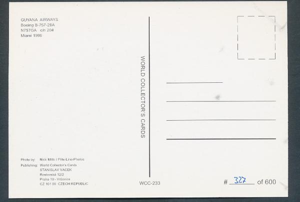 GUYANA AIRWAYS, Boeing B-757-28A