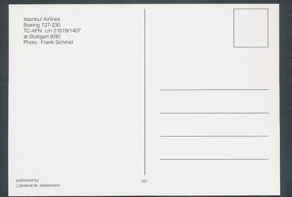 ISTANBUL AIRLINES, Boeing 727-230