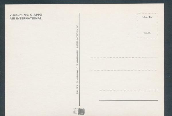 AIR INTERNATIONAL, Viscount 700