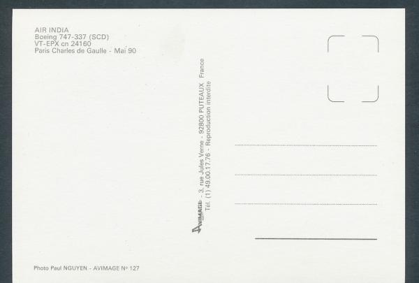 AIR INDIA, Boeing 747-337