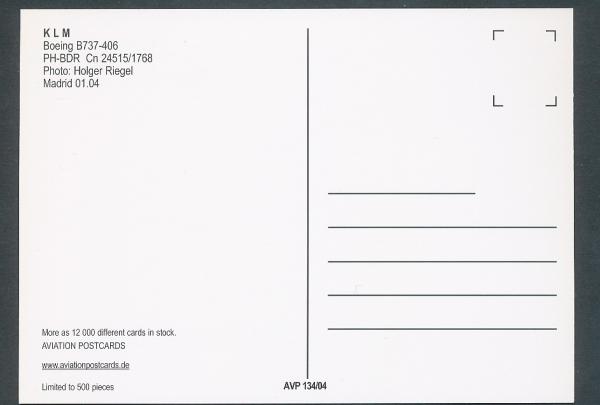 KLM, Boeing B737-406