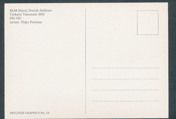 KLM ROYAL DUTCH AIRLINES, Vickers Viscount 803