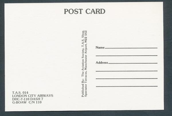 LONDON CITY AIRWAYS, DHC-7-110 Dash 7