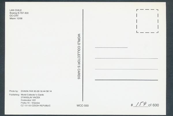 LAN CHILE, Boeing B-767-300