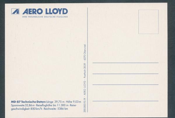 AERO LLOYD, McDonnell Douglas MD-87