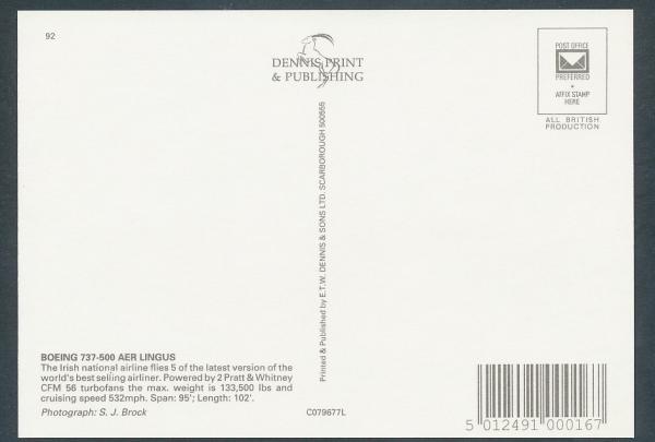 AER LINGUS, Boeing 737-500