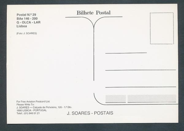 LAR LISBOA, BAe 146-200