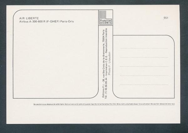 AIR LIBERTE, Airbus A-300-600 R