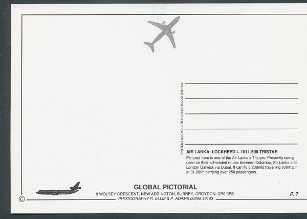 AIR LANKA, Lockheed L-1011-500 Tristar