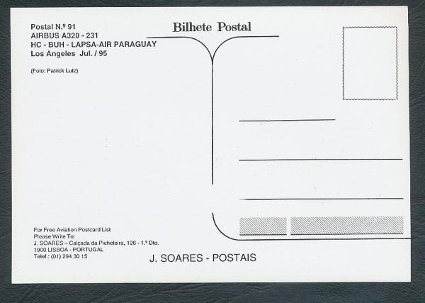 LAPSA-AIR PARAGUAY, Airbus A320-231