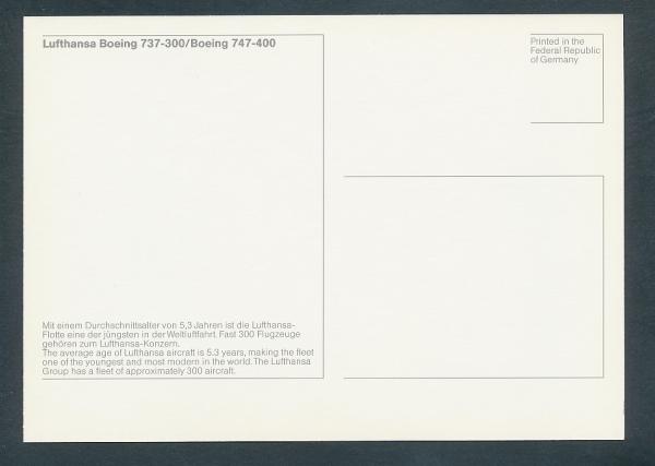 LUFTHANSA, Boeing 737-300/Boeing 747-400