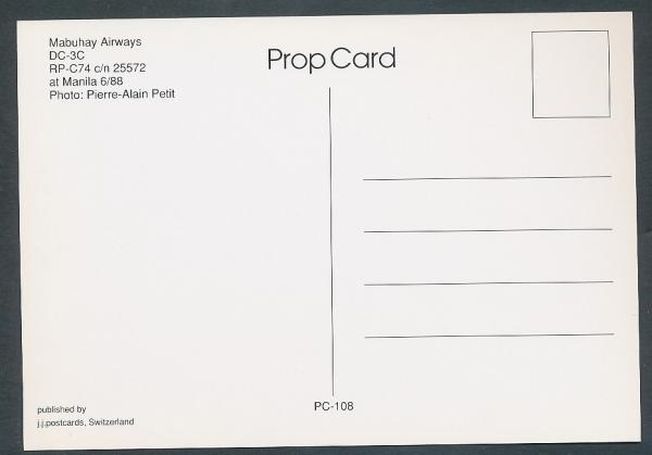 MABUHAY AIRWAYS, DC-3C