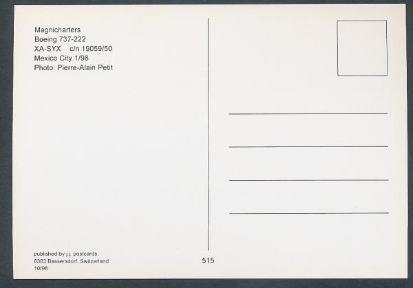 MAGNICHARTERS, Boeing 737-222