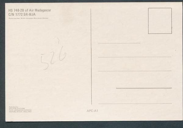 AIR MADAGASCAR, HS 748-2B