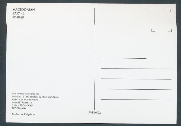 MACEDONIAN, B737-46J