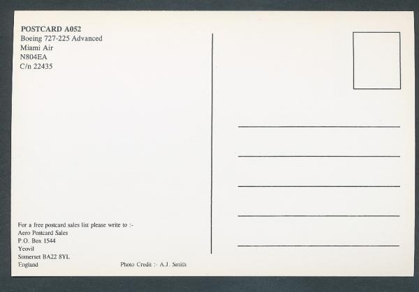 MIAMI AIR, Boeing 727-225 Advanced