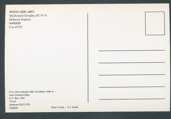 MIDWEST EXPRESS, McDonnell Douglas DC-9-14