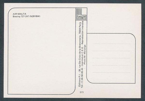 AIR MALTA, Boeing 727-247
