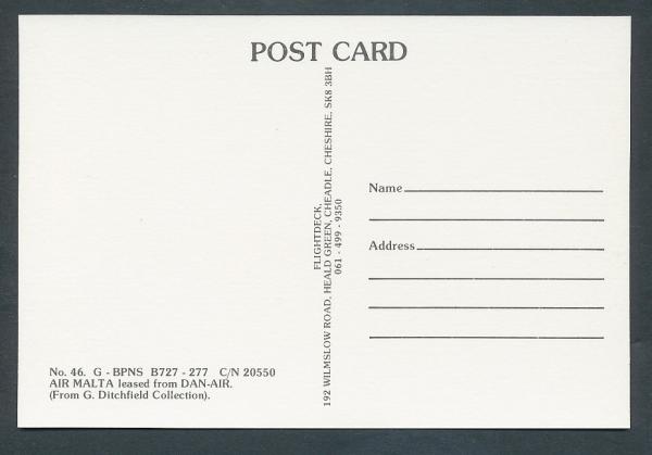 AIR MALTA, Boeing 727-277