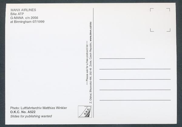 MANX AIRLINES, BAe ATP