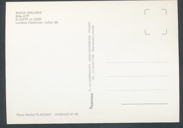 MANX AIRLINES, BAe ATP