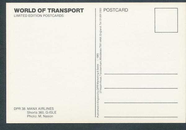 MANX AIRLINES, Shorts 360