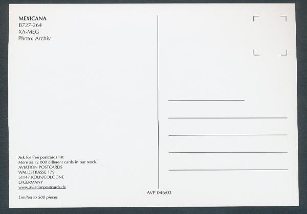 MEXICANA, B727-264