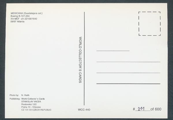 MEXICANA, Boeing B-727-264
