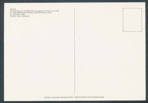 MIDWAY HUNGARIAN AIRLINES, B 737-2Q8